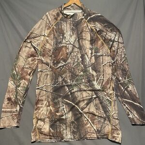 Under Armour Mens Camo ColdGear Mock Shirt XXL